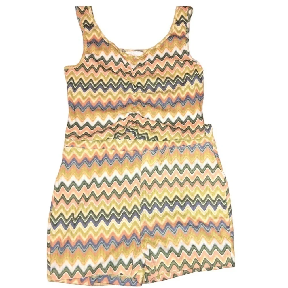 NWT Colsie Chevron Print Tiny Tanks Short Set Loungewear PJs L - Picture 2 of 7